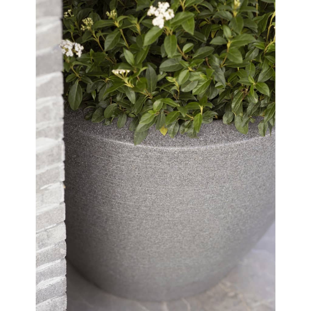 Capi Jardinieră plante joasă „Arc Granite”, conică, antracit, 60x48 cm