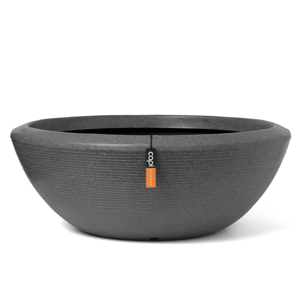 Capi Vas scund pentru plante „Arc Granite”, antracit, 61x25 cm