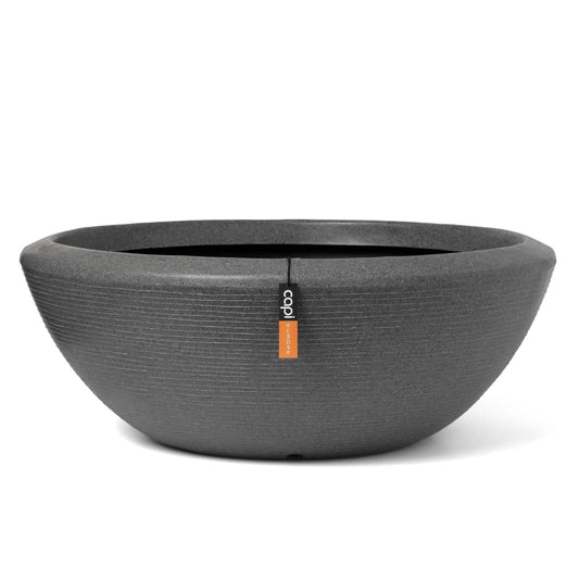 Capi Vas scund pentru plante „Arc Granite”, antracit, 61x25 cm