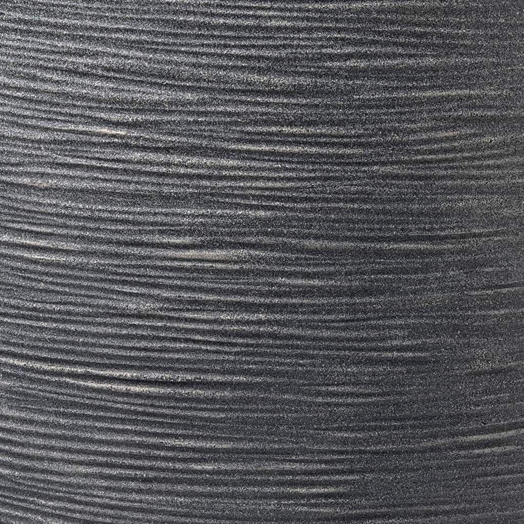 Capi Vas elegant de înălțime redusă Waste Rib, gri, 34x46 cm