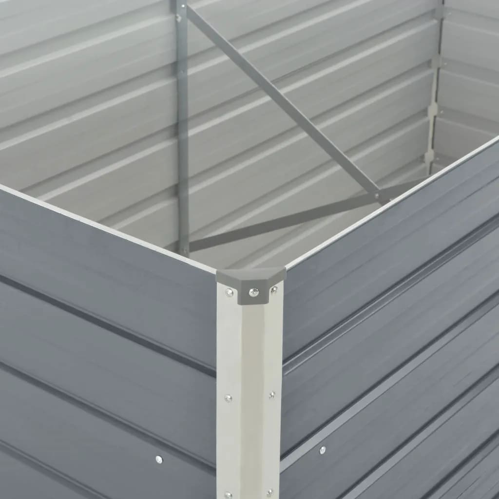 Pat înalt straturi, 160x80x77, oțel galvanizat, gri