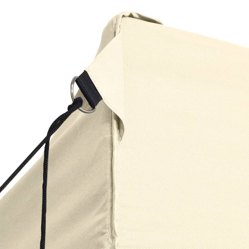 Pop-up folding tent with 4 side walls, cream white, 3x4.5 m