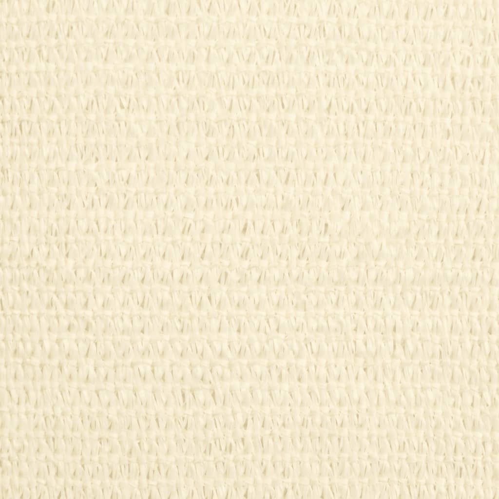 Square HDPE sunshade fabric, 2 x 2 m, cream