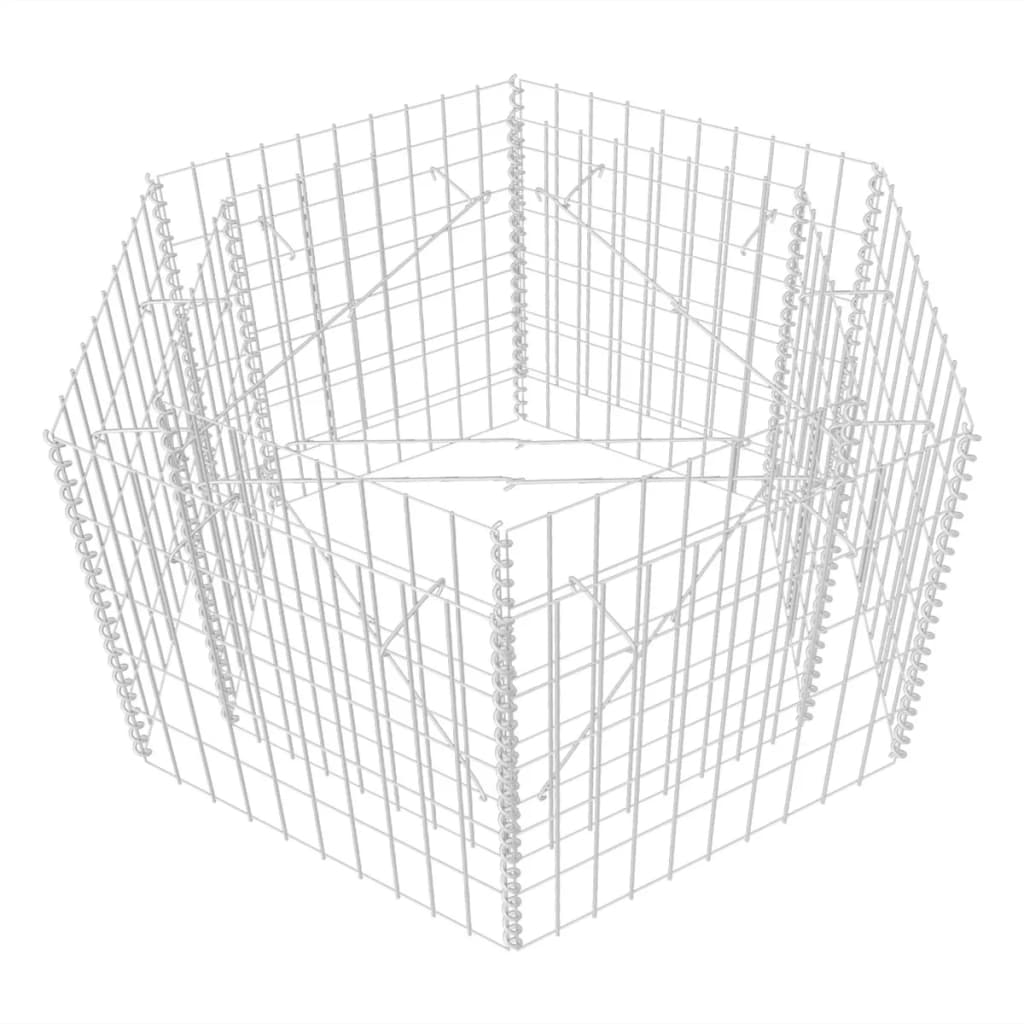 Strat înălțat gabion hexagonal, 100 x 90 x 50 cm