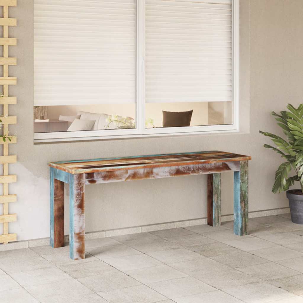 Bancă, 110 x 35 x 45 cm, lemn masiv reciclat