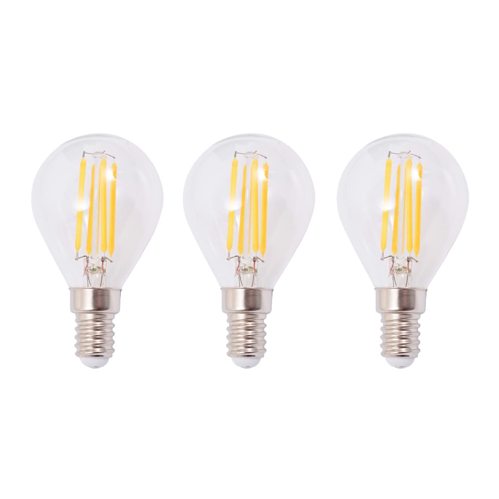 Lustră cu 3 becuri LED cu filament, 12 W