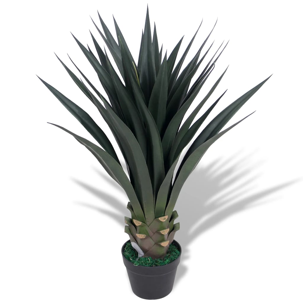 Plantă Yucca artificială cu ghiveci, 85 cm, verde