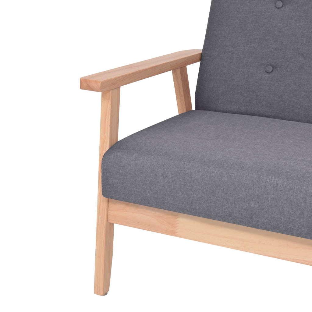 Fotoliu, gri închis, material textil