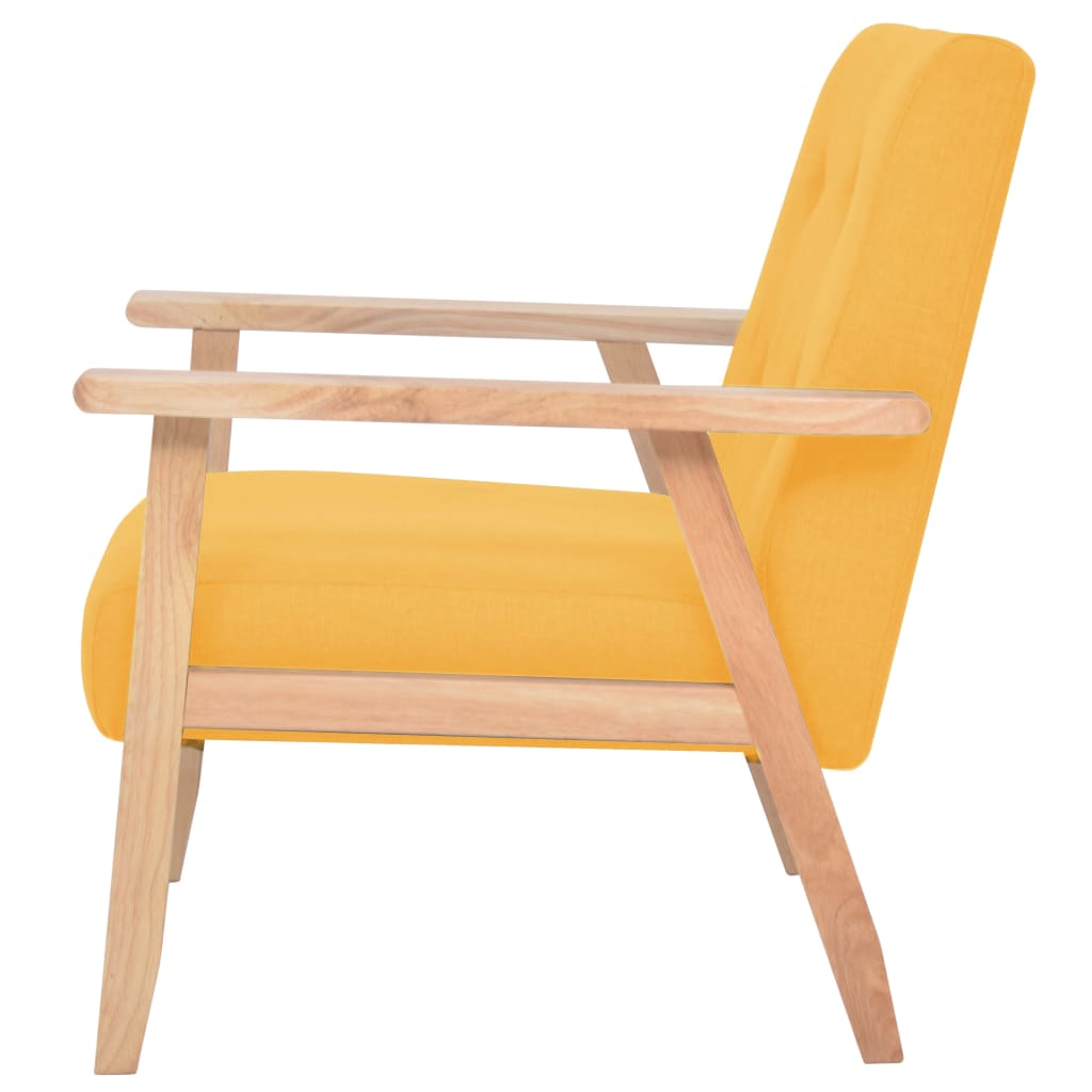 Fotoliu, galben, material textil