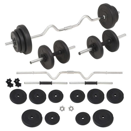 Set de haltere și gantere, 30 kg