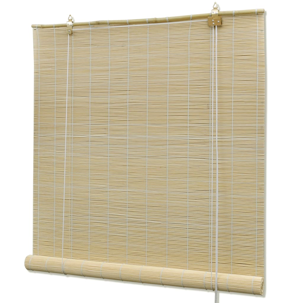 Jaluzea tip rulou, natural, 80x220 cm, bambus