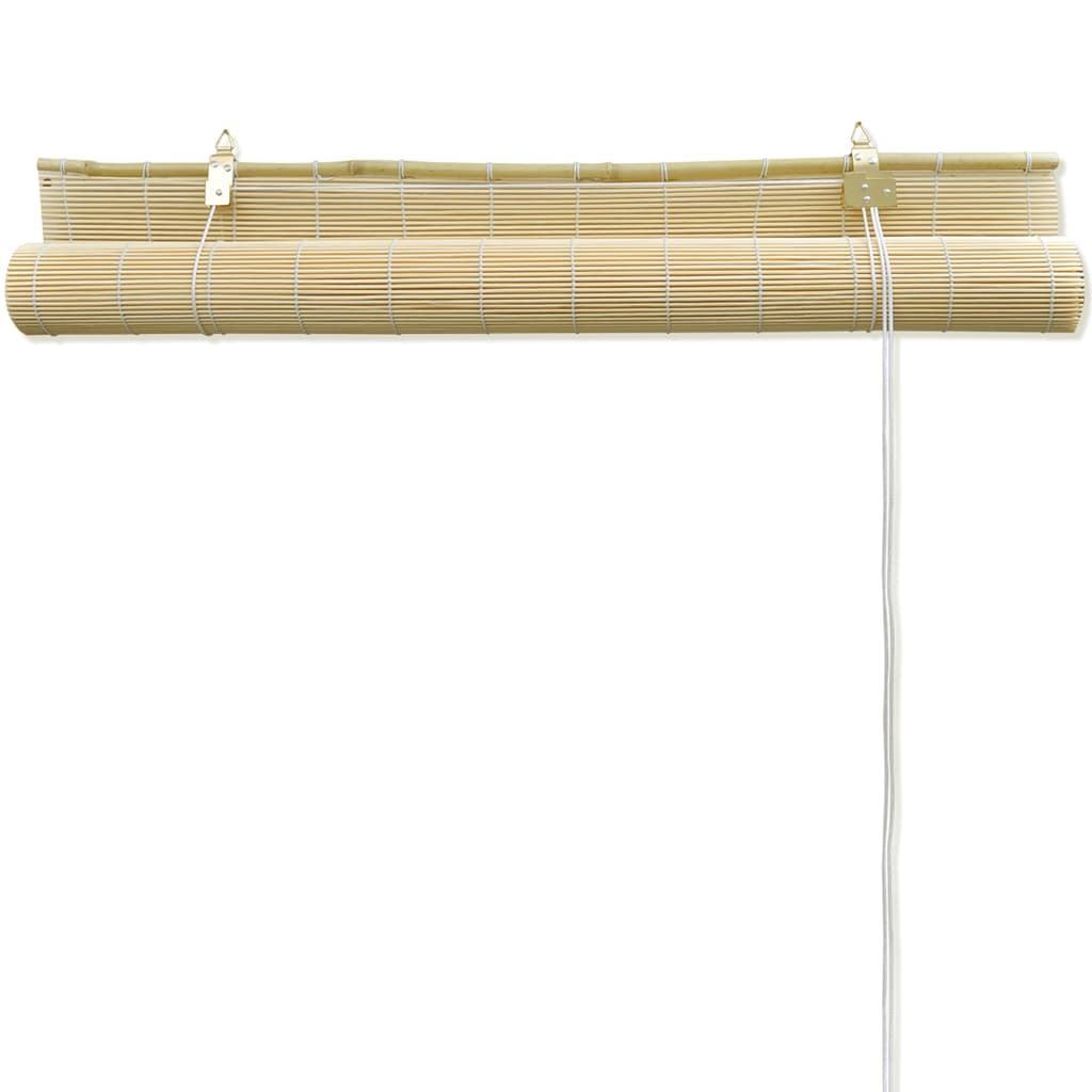 Jaluzea tip rulou, natural, 80x220 cm, bambus