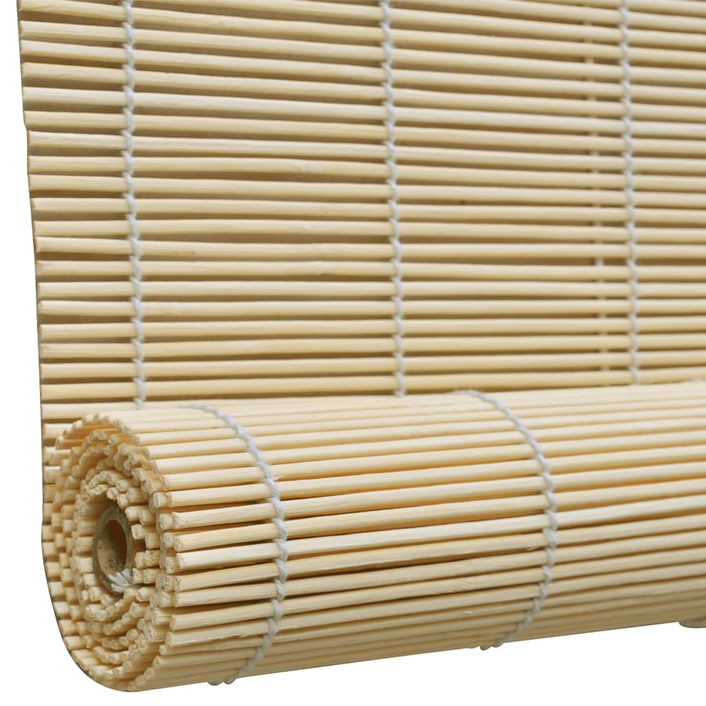 Jaluzea tip rulou, natural, 80x220 cm, bambus