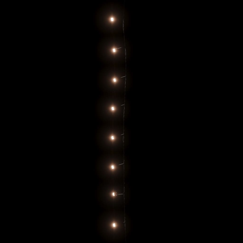 Instalație lumini 1000 LED-uri 100 m 8 efecte de lumină IP44 alb cald