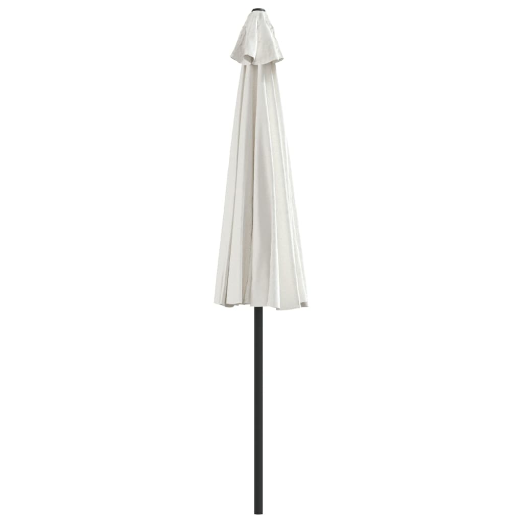 Umbrelă de soare pentru balcon tijă aluminiu nisipiu 270x144cm