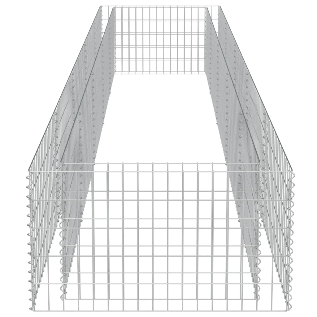 Strat înălțat gabion, 450 x 90 x 50 cm, oțel galvanizat