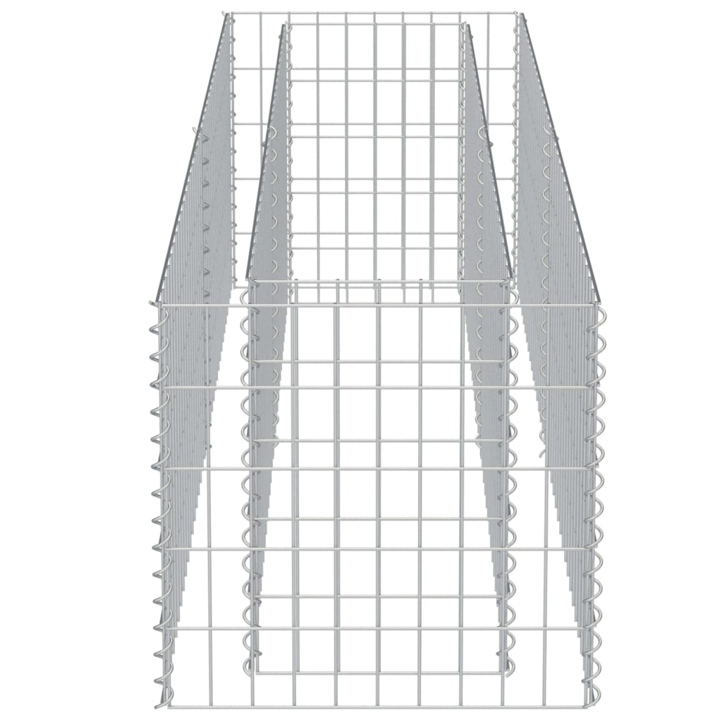 Strat înălțat gabion, 180 x 50 x 50 cm, oțel galvanizat