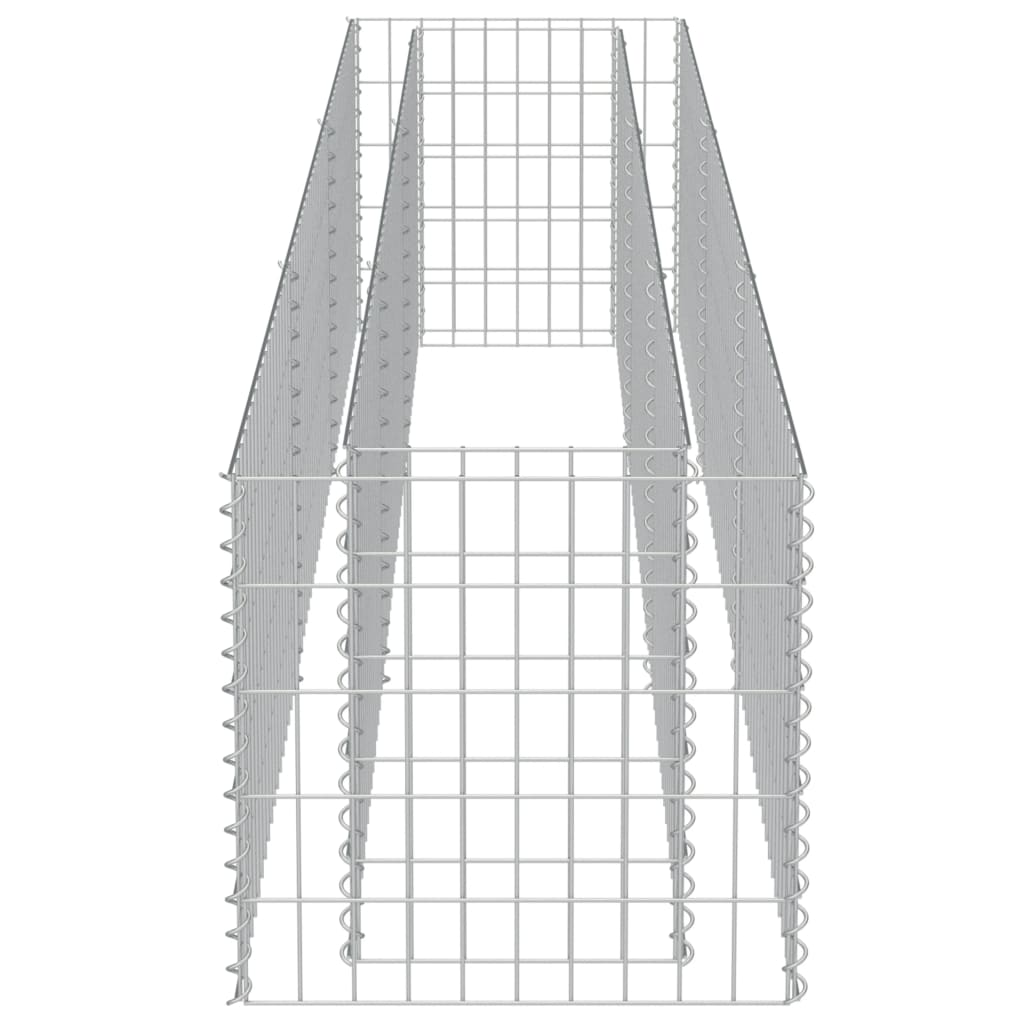 Strat înălțat gabion, 270 x 50 x 50 cm, oțel galvanizat