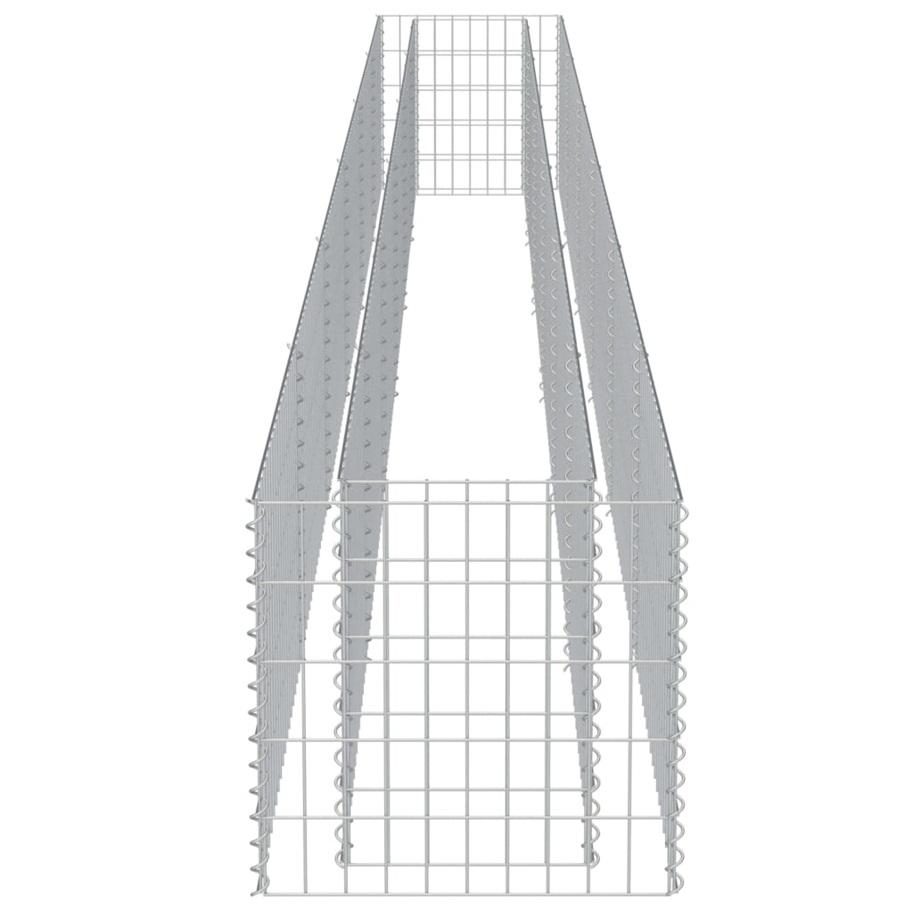 Strat înălțat gabion, 540 x 50 x 50 cm, oțel galvanizat