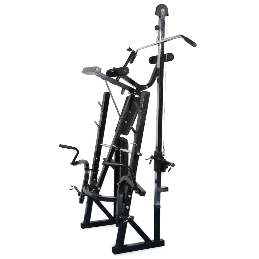 Bancă fitness cu rastel greutăți, set haltere/gantere, 30,5kg