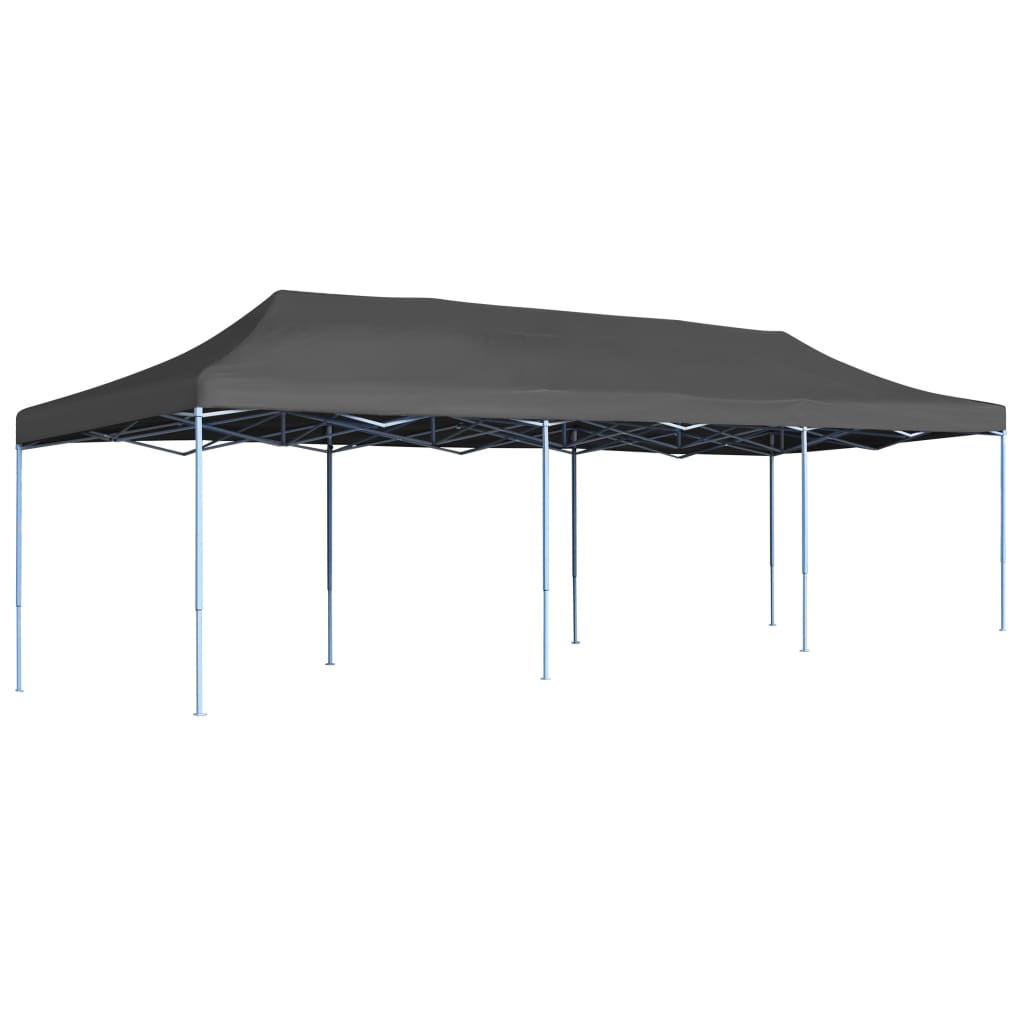 Cort de petrecere pliabil, antracit, 3 x 9 m