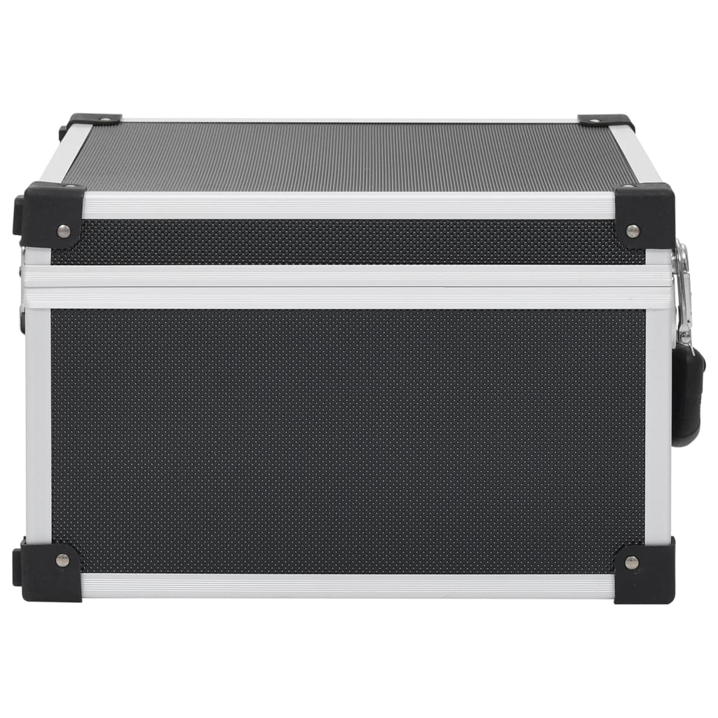 Casetă pentru 40 CD-uri, negru, aluminiu ABS