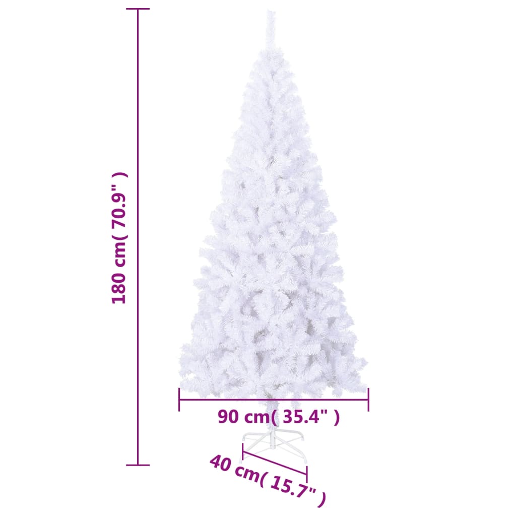 Brad de Crăciun artificial cu suport, 180 cm, 620 ramuri