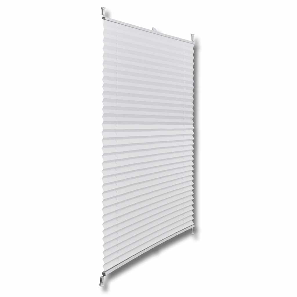 Jaluzea plisse, alb, 40x125 cm, pliuri