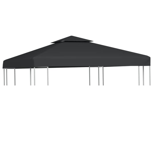 Dark gray pavilion roof spare canopy 3x3 m 310 g/m²