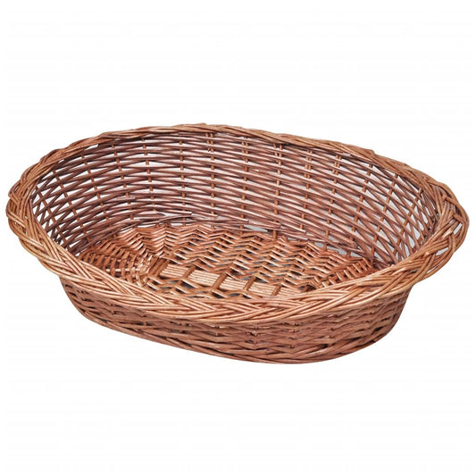 Wicker basket/bed for dogs/pets, 70 cm, natural