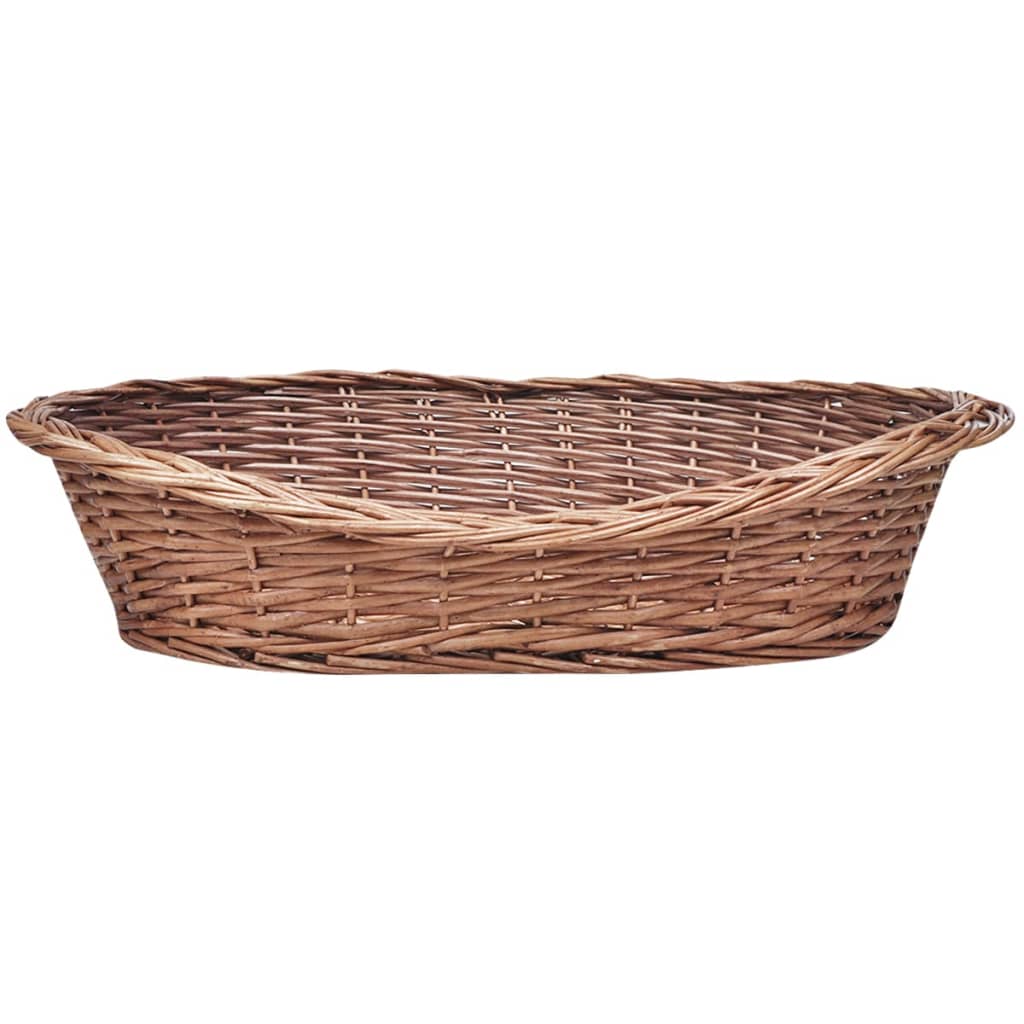 Wicker basket/bed for dogs/pets, 70 cm, natural