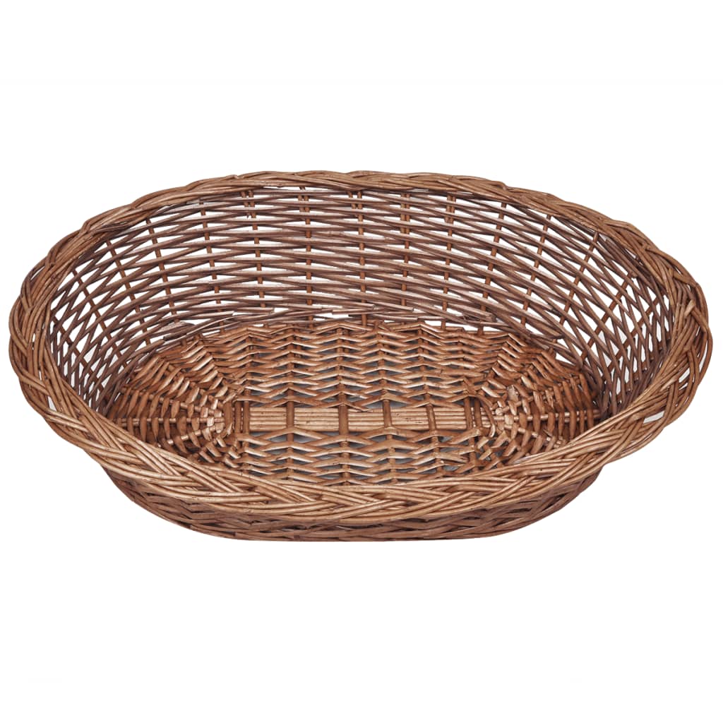 Wicker basket/bed for dogs/pets, 70 cm, natural