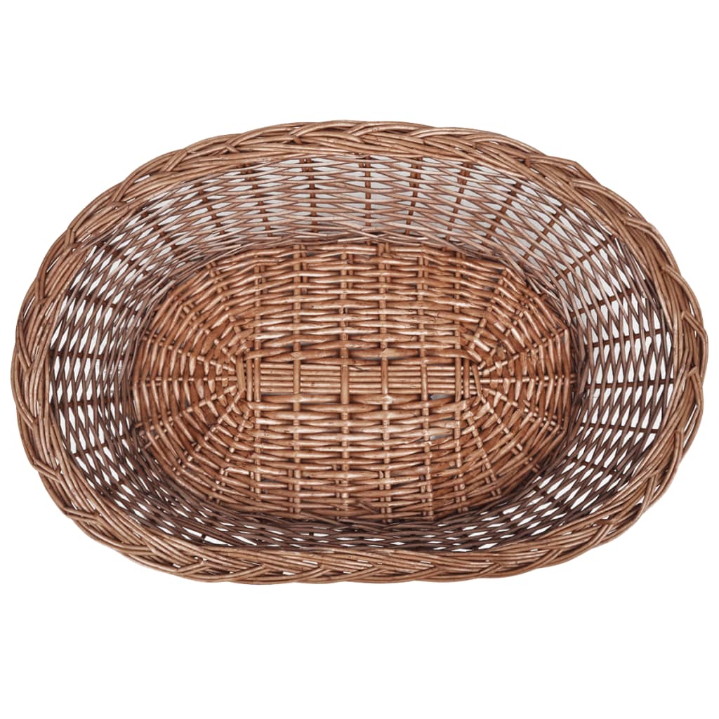 Wicker basket/bed for dogs/pets, 70 cm, natural