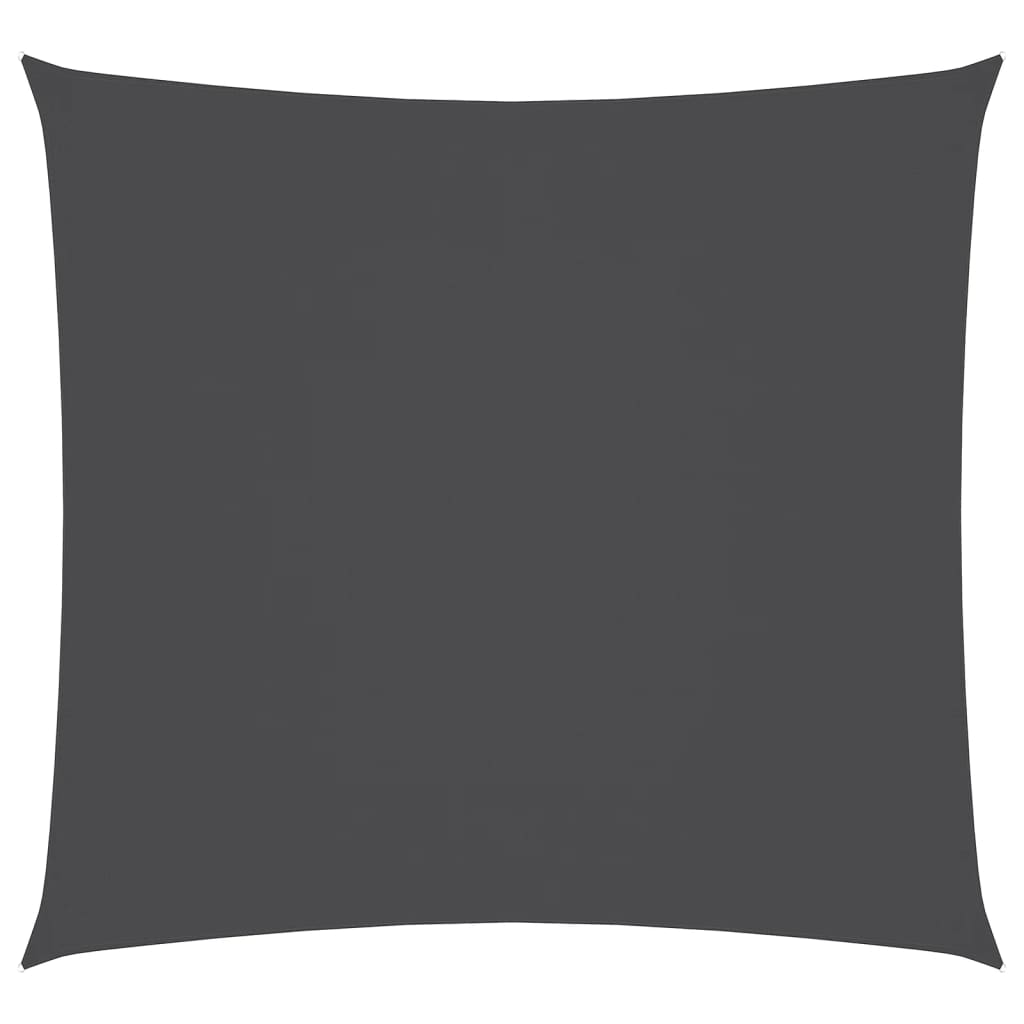 Oxford fabric sunshade, square, 3.6 x 3.6 m, anthracite