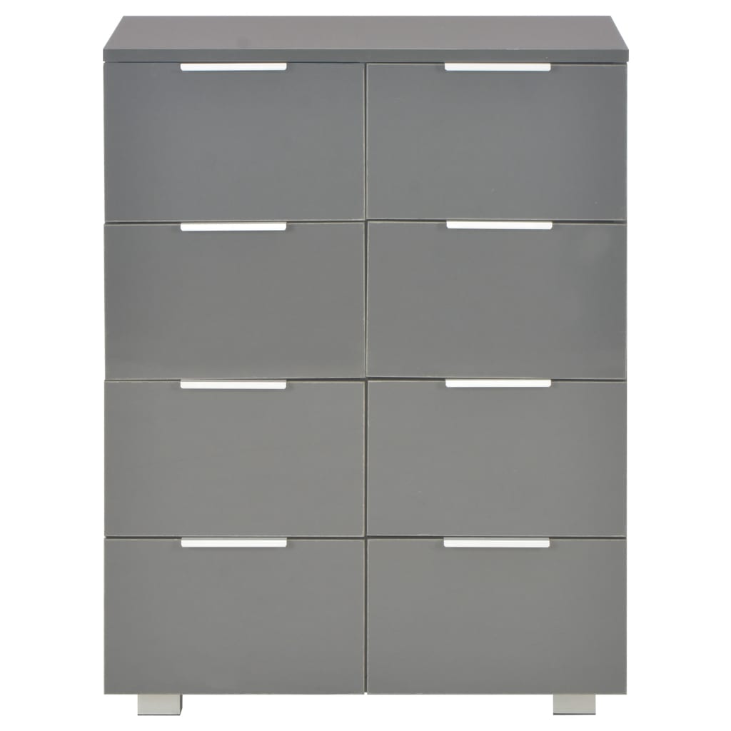 Dulap, gri extralucios, 60x35x80 cm, lemn prelucrat