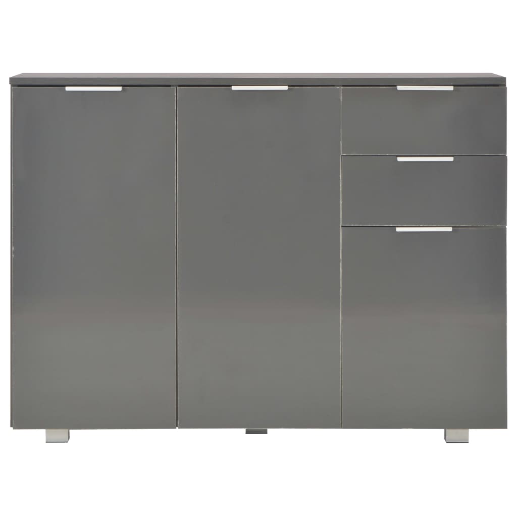 Dulap, gri extralucios, 107x35x80,5 cm
