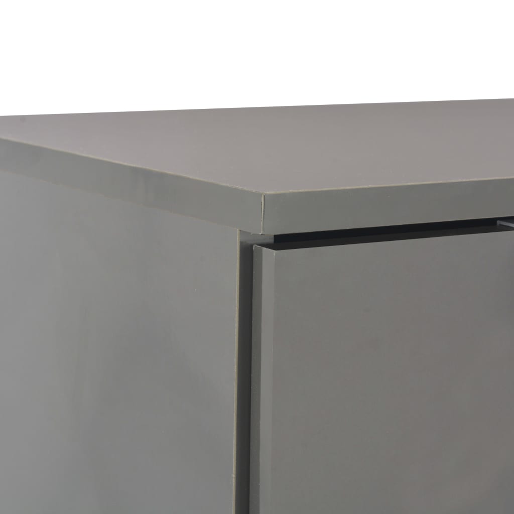 Dulap, gri extralucios, 107x35x80,5 cm