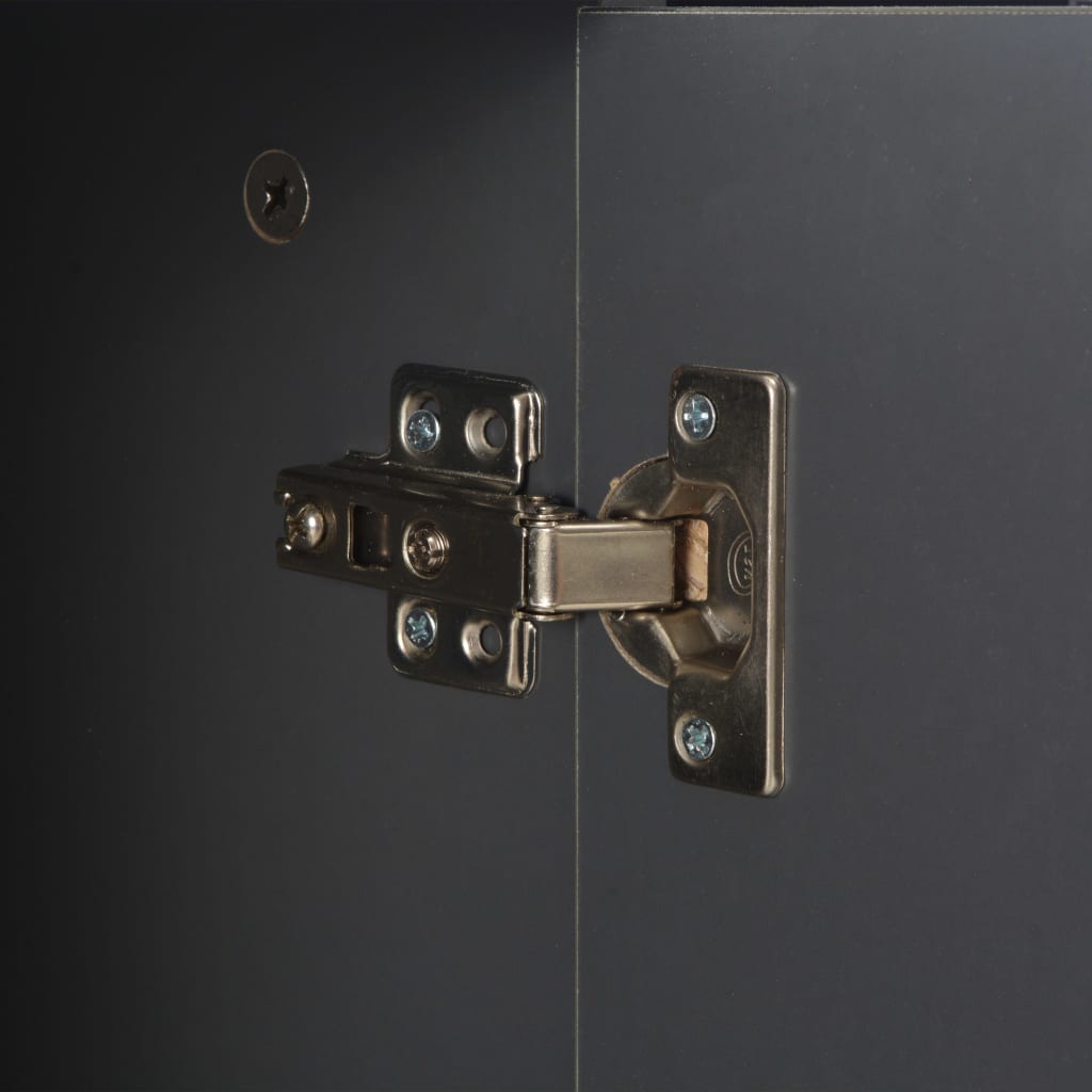 Dulap, gri extralucios, 107x35x80,5 cm