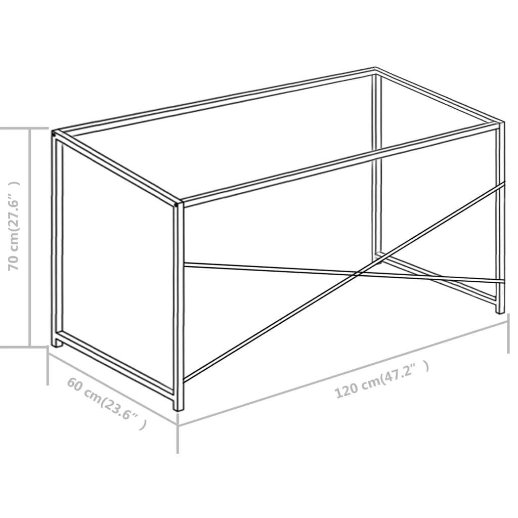 Birou de calculator, alb și stejar, 120 x 60 x 70 cm