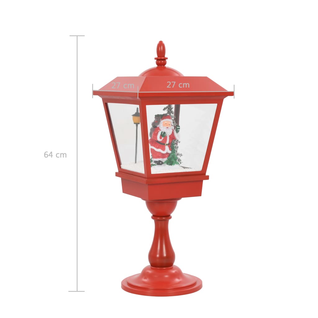 Lampă cu moș Crăciun cu piedestal, LED, 64 cm