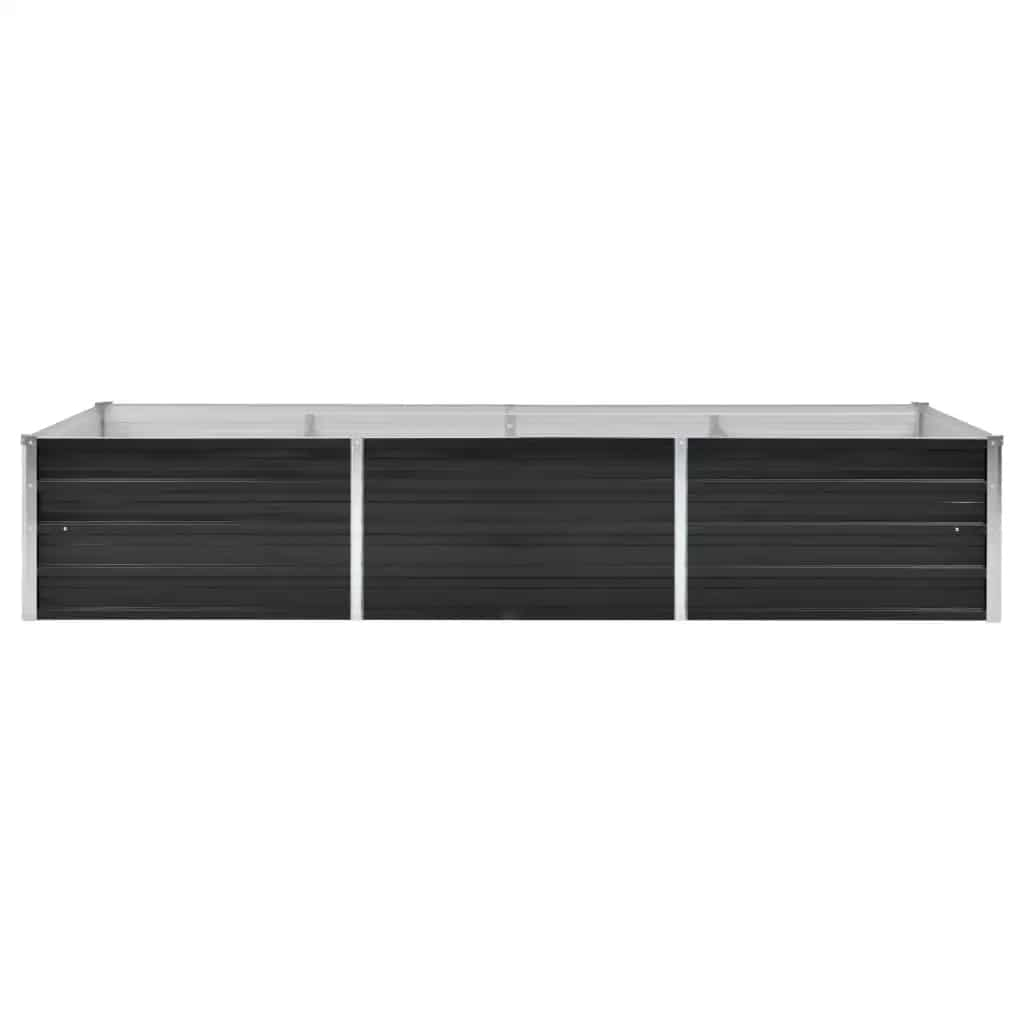 Strat înălțat de grădină antracit 240x80x45 cm oțel galvanizat