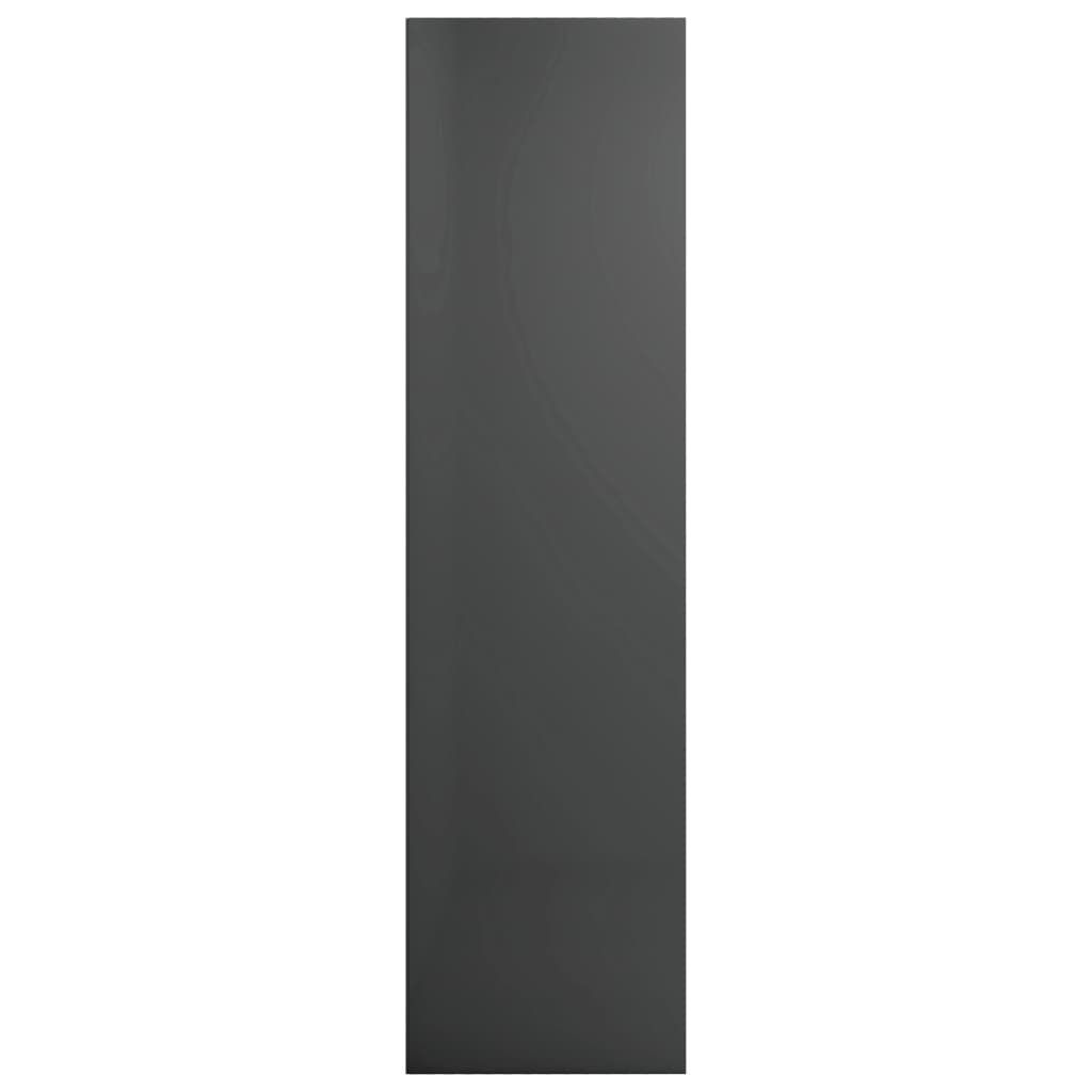 Bibliotecă/Dulap TV gri extralucios 36x30x114 cm lemn prelucrat