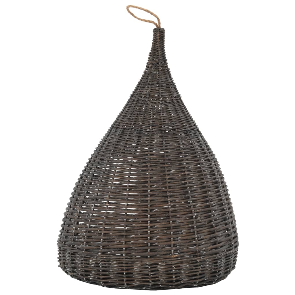 Casă de pisici cu pernă, gri, 40x60 cm, salcie naturală, teepee