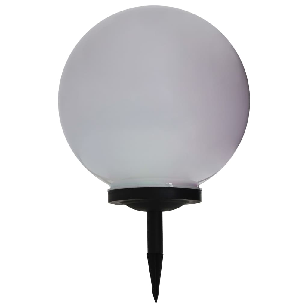 Lămpi solare de exterior, 2 buc., 40 cm, RGB, sferic, LED