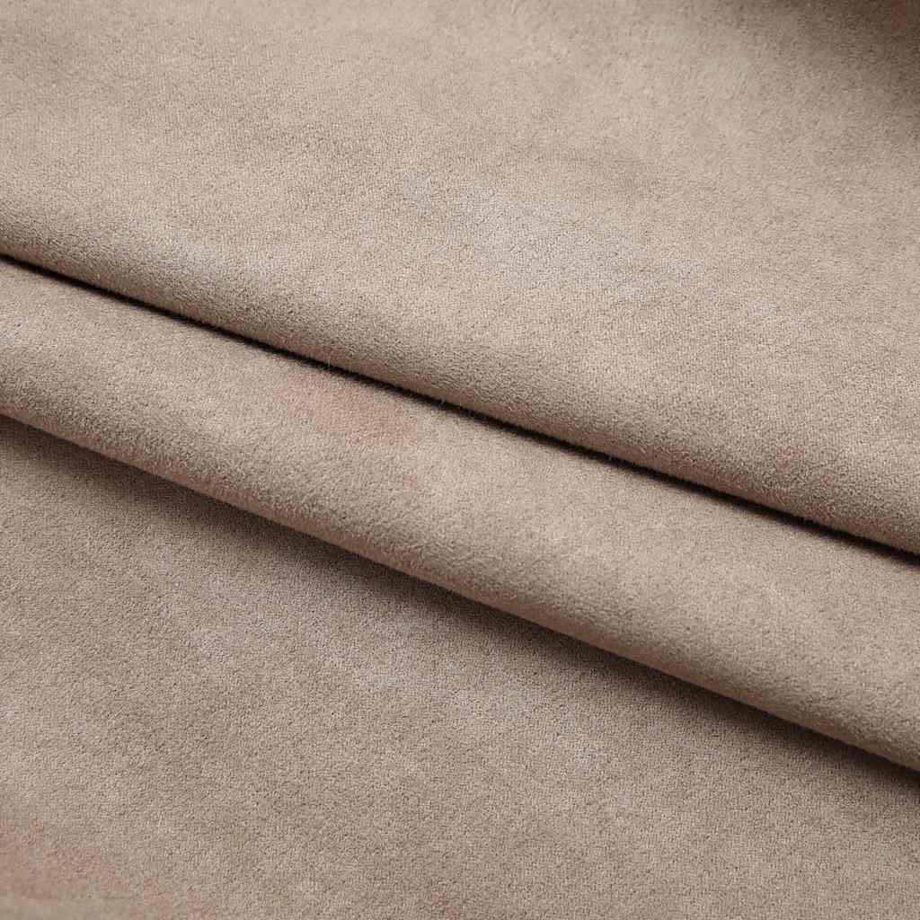 Draperii opace cu cârlige, 2 buc., gri taupe, 140 x 175 cm