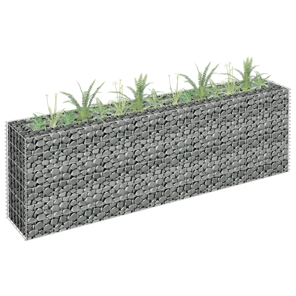 Strat înălțat gabion, 180 x 30 x 60 cm, oțel galvanizat