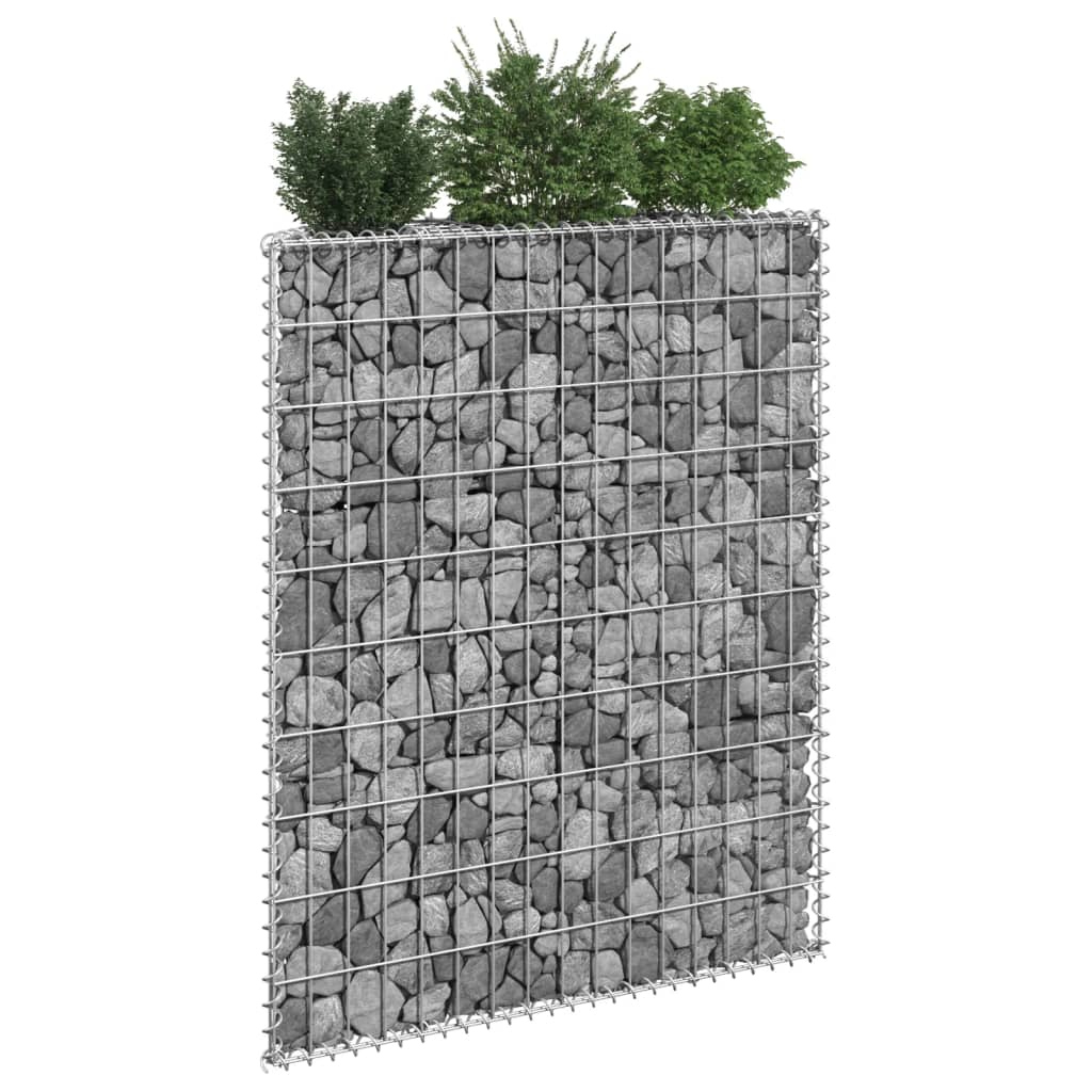 Strat înălțat gabion trapez, 80x20x100 cm, oțel galvanizat