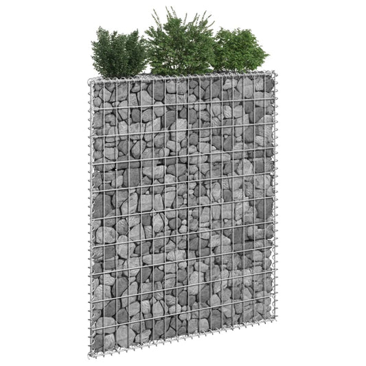 Strat înălțat gabion trapez, 80x20x100 cm, oțel galvanizat