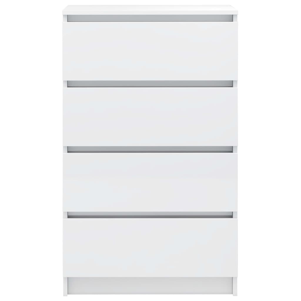 Dulap, alb extralucios, 60x35x98,5 cm, lemn prelucrat