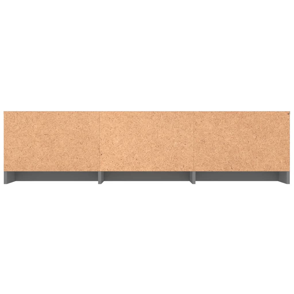 Dulap TV, gri, 140x40x35,5 cm, lemn prelucrat